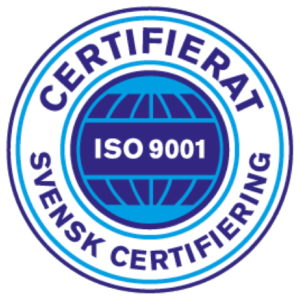 Certifierat ISO 9001 – Svensk Certifiering