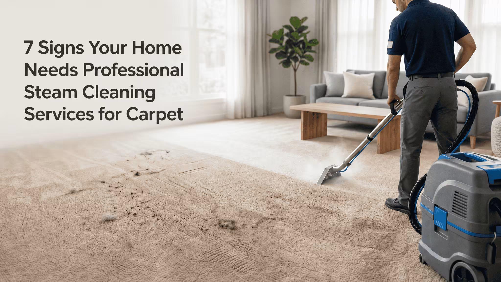 7 Signs Your Home Needs Professional Steam Cleaning Services for Carpet