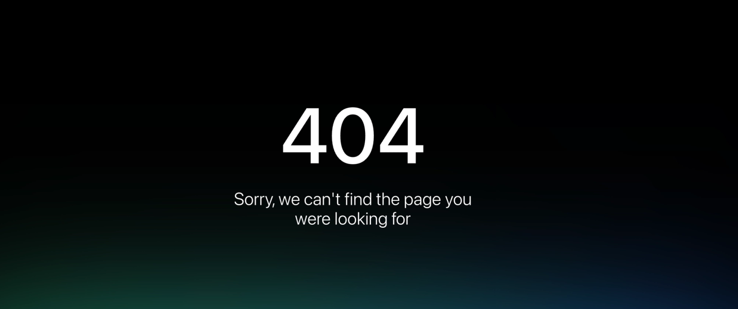 404 page screenshot