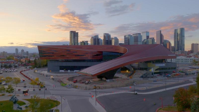 BMO Centre Expansion at Sunset