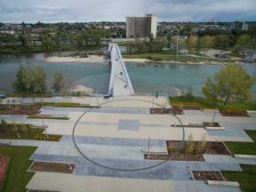 A photograph of crossroads in East Village.