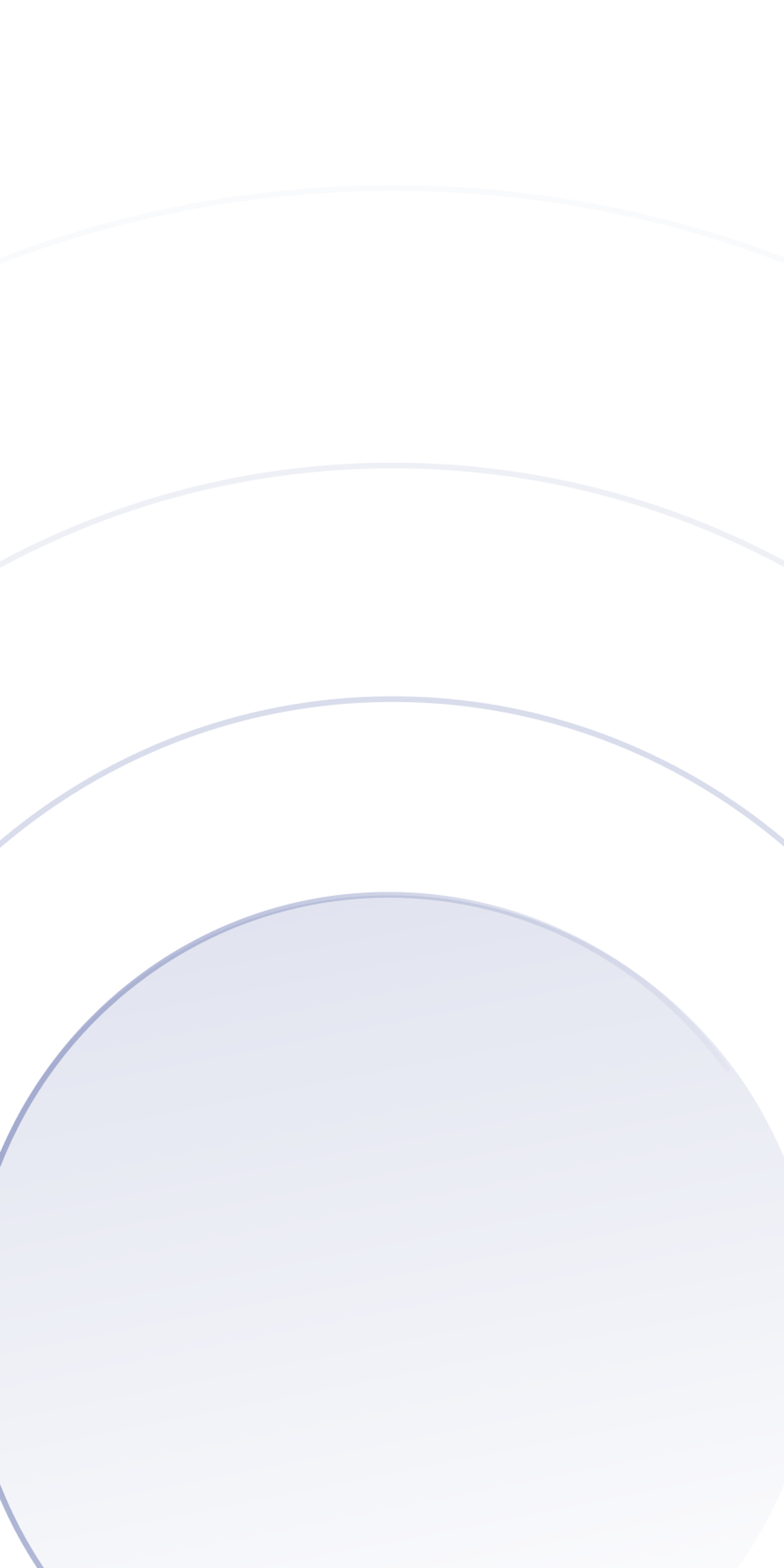 Concentric white and pale lavender circles creating a minimalist target or ripple pattern with subtle shadow depth