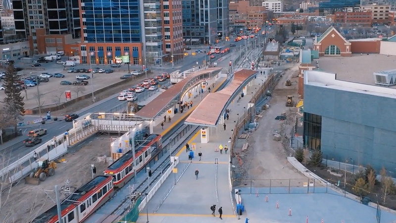 A photograph of Victoria Park / Stampede Station