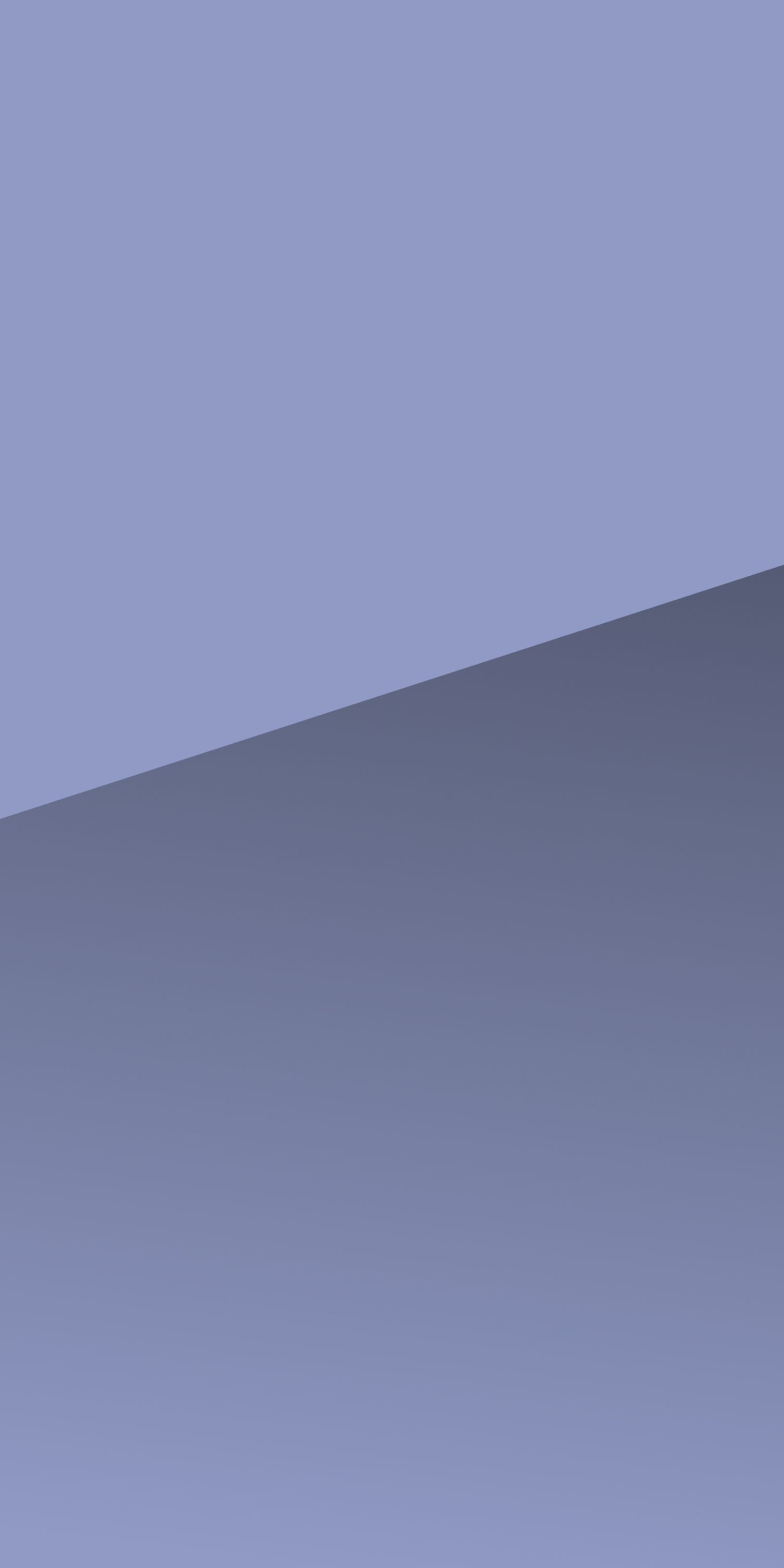 Abstract geometric composition featuring two shades of purple or lavender, divided diagonally across the frame, creating a minimalist two-tone design