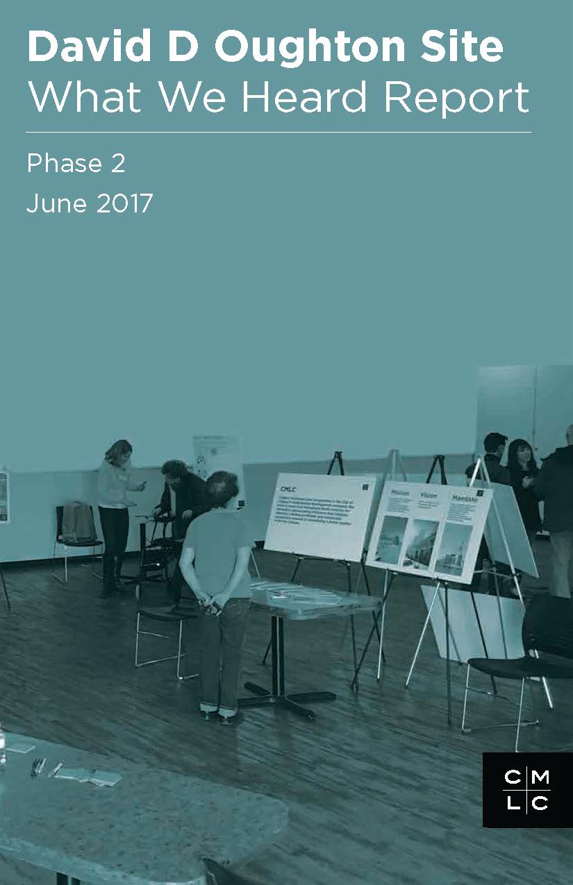 Cover of David D Oughton Site: What We Heard Report Phase 2