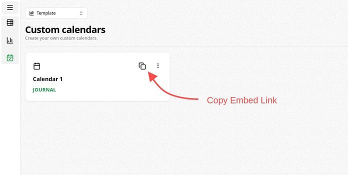 Copy calendar icon