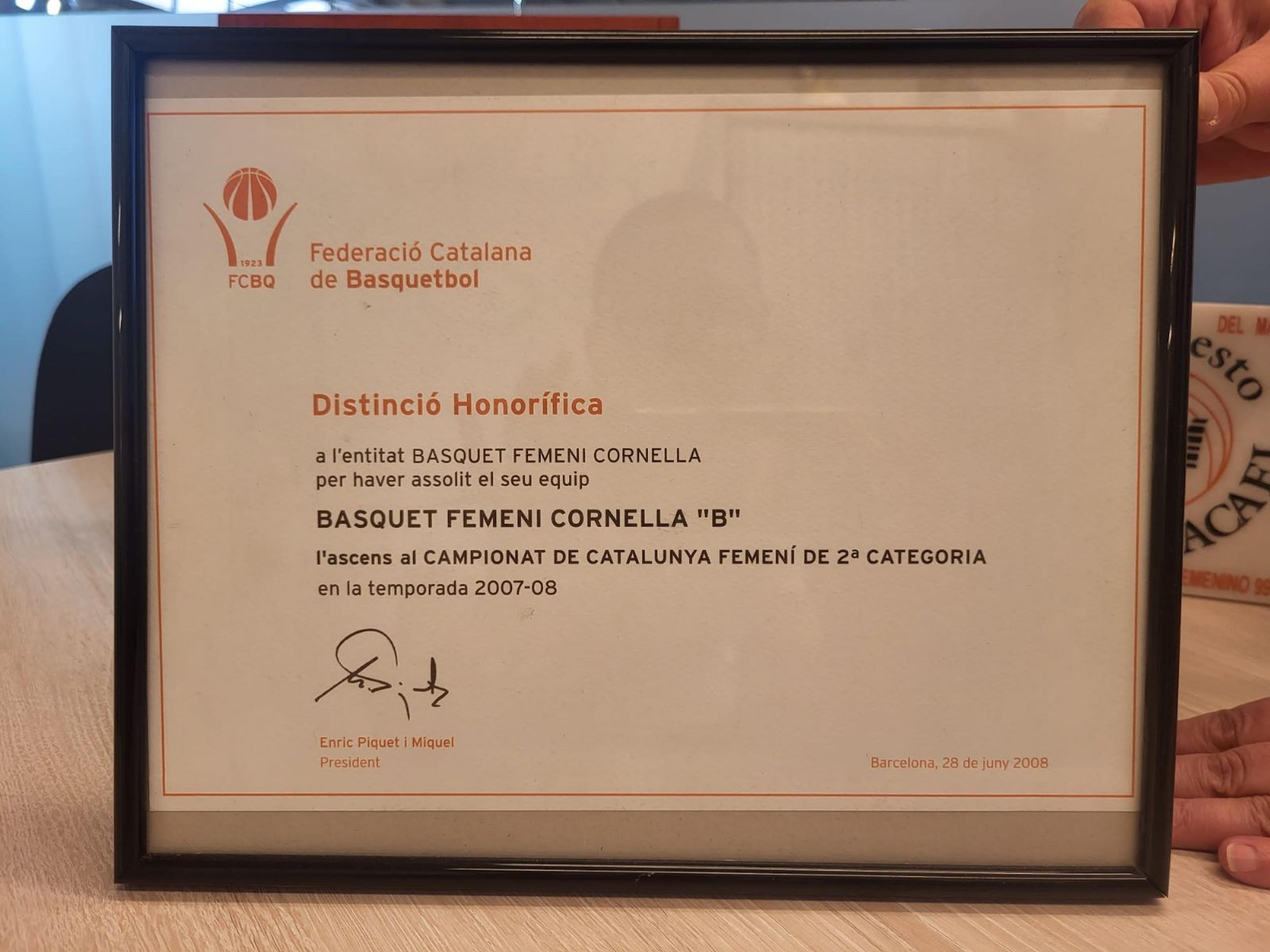 Història del Bàsquet Femení Cornellà