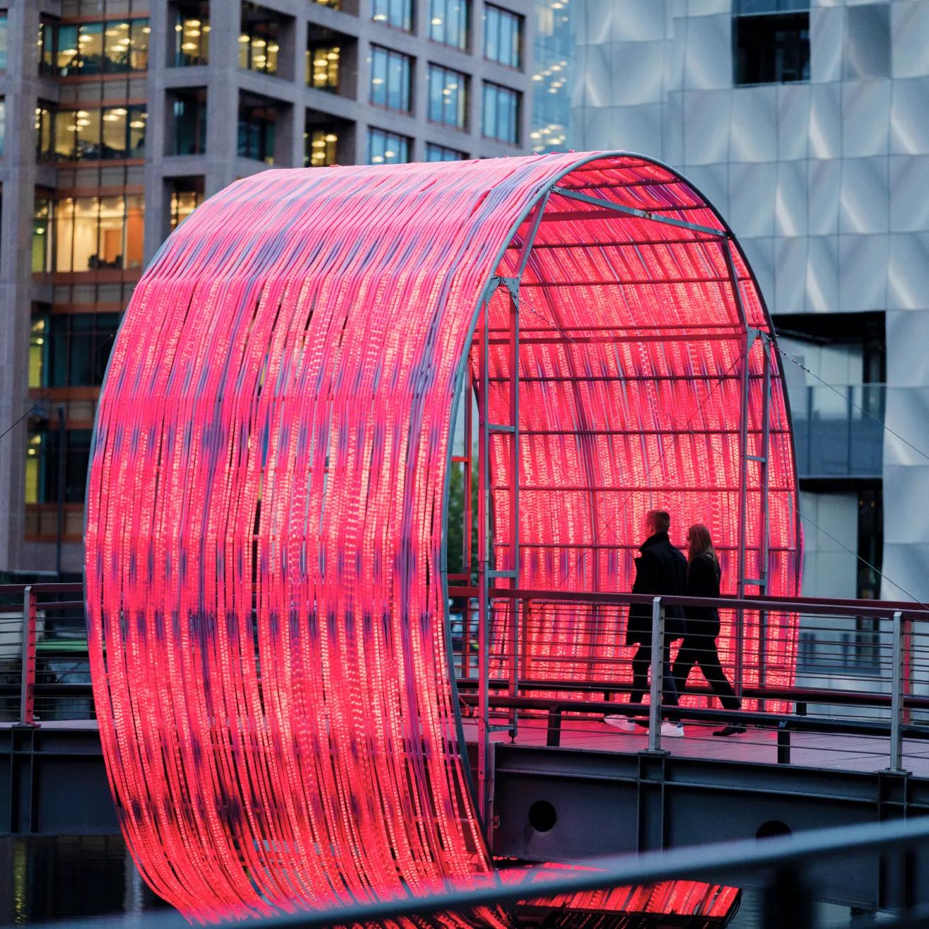 Public art and outdoor events at Canary Wharf