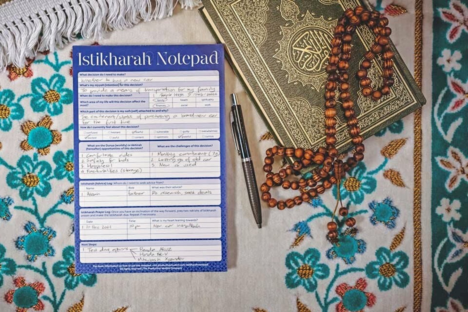 Istikharah Notepad: A Practical Tool to Decide With Barakah