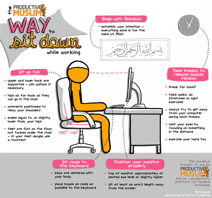 [October Doodle] Productive Muslim Way to Sit Down