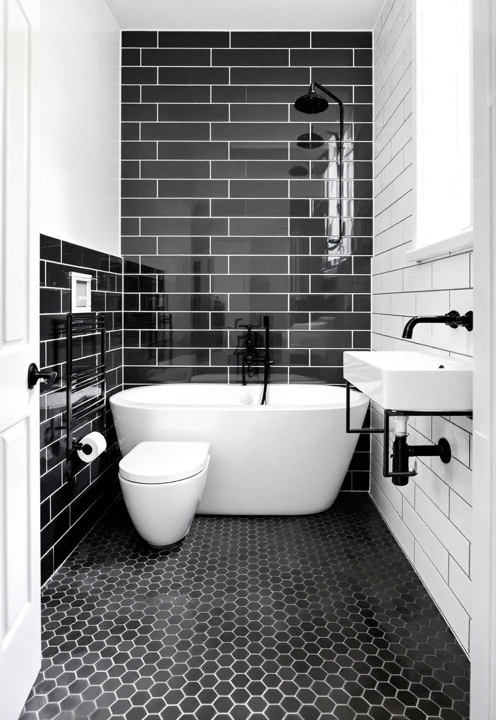 Why Segmented Tile Lines Make a Small Bathroom Feel Smaller – japandi — bathroom japandi — bathroom decor · 12 Small Japandi Bathroom Ideas That Make Tight Spaces Feel Peaceful