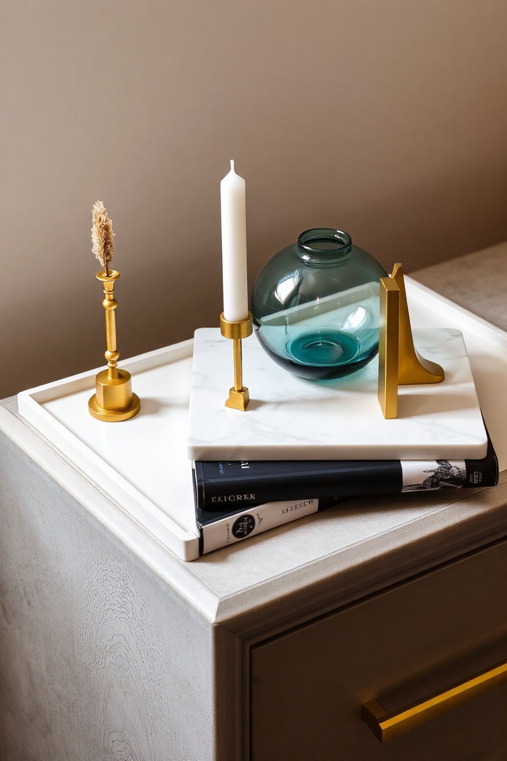 Coastal Chic Bedroom Finishing Touches: Marble Trays, Brass Objects and Luxury Accents – coastal — bedroom coastal — bedroom decor · Coastal Chic Bedroom: 14 Elegant Designs for a Luxury Beach House Feeling