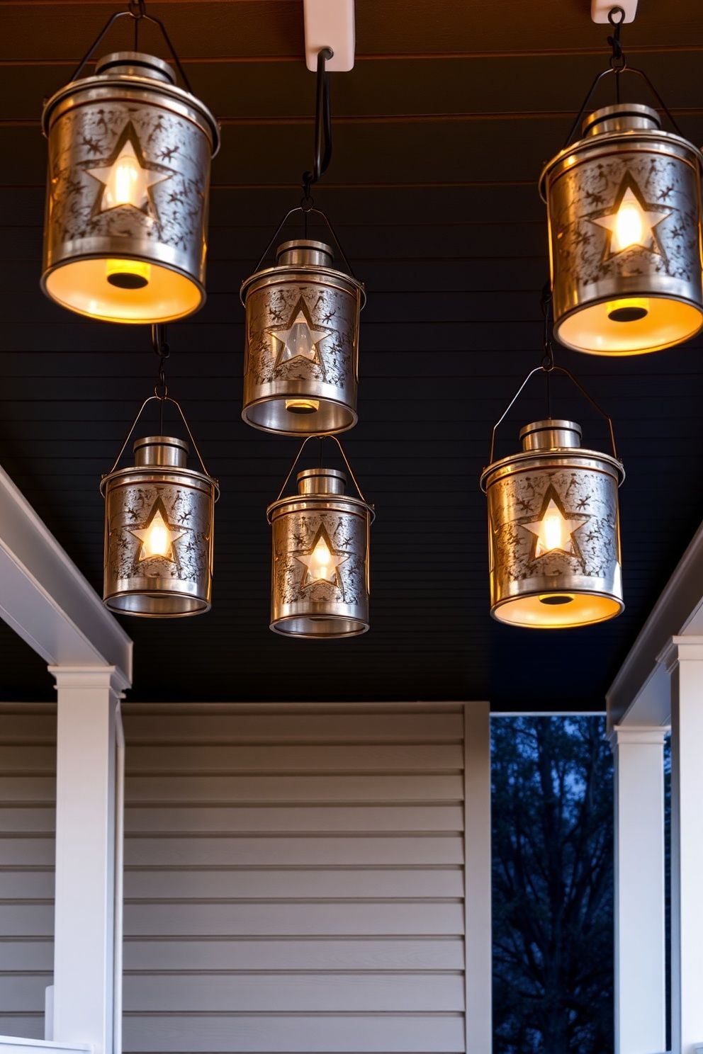 4th of July Porch Lantern Arrangements for Nighttime Impact – seasonal — spring + other seasonal — spring + other decor · 4th of July Porch Decor: 14 Festive Front Door Designs for Independence Day