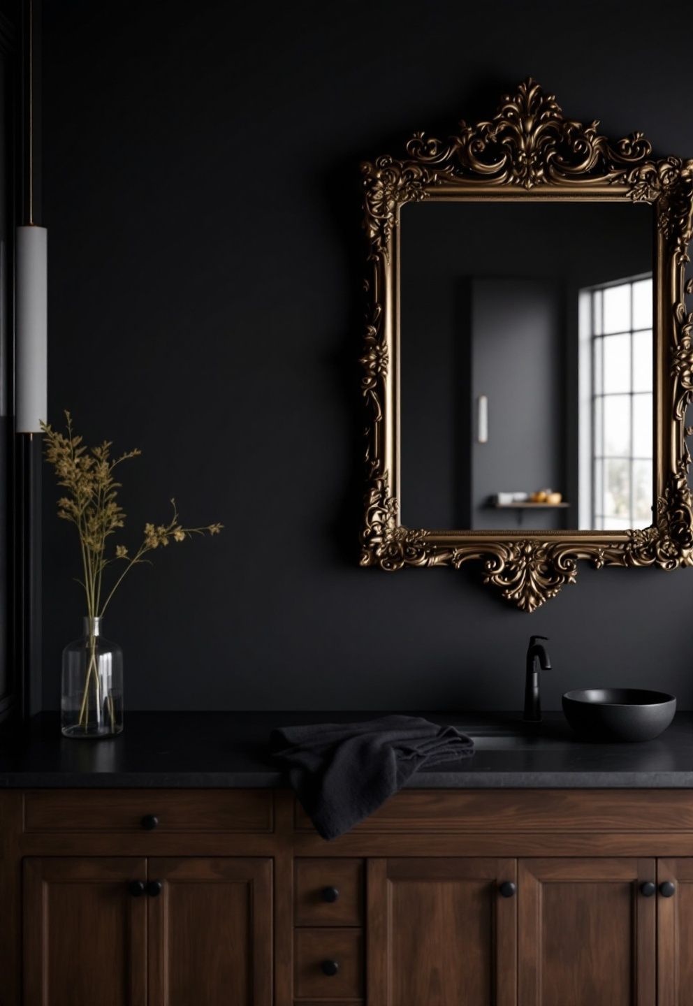 Keeping a Moody Bathroom Calm: The One Ornate Object Rule – japandi — bathroom japandi — bathroom decor · The Ultimate Japandi Bathroom Guide: Spa Ideas Decor and Styling