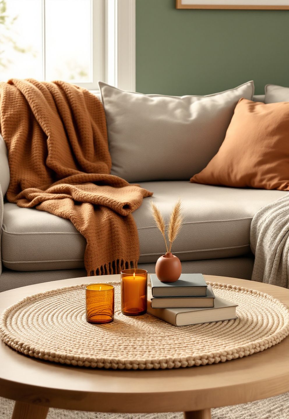 Layer a Coffee Table, Two Throws, and One Warm Color Swap – seasonal — fall seasonal — fall decor · Fall Home Decor Ideas: 18 Beautiful Autumn Transformations for Every Room