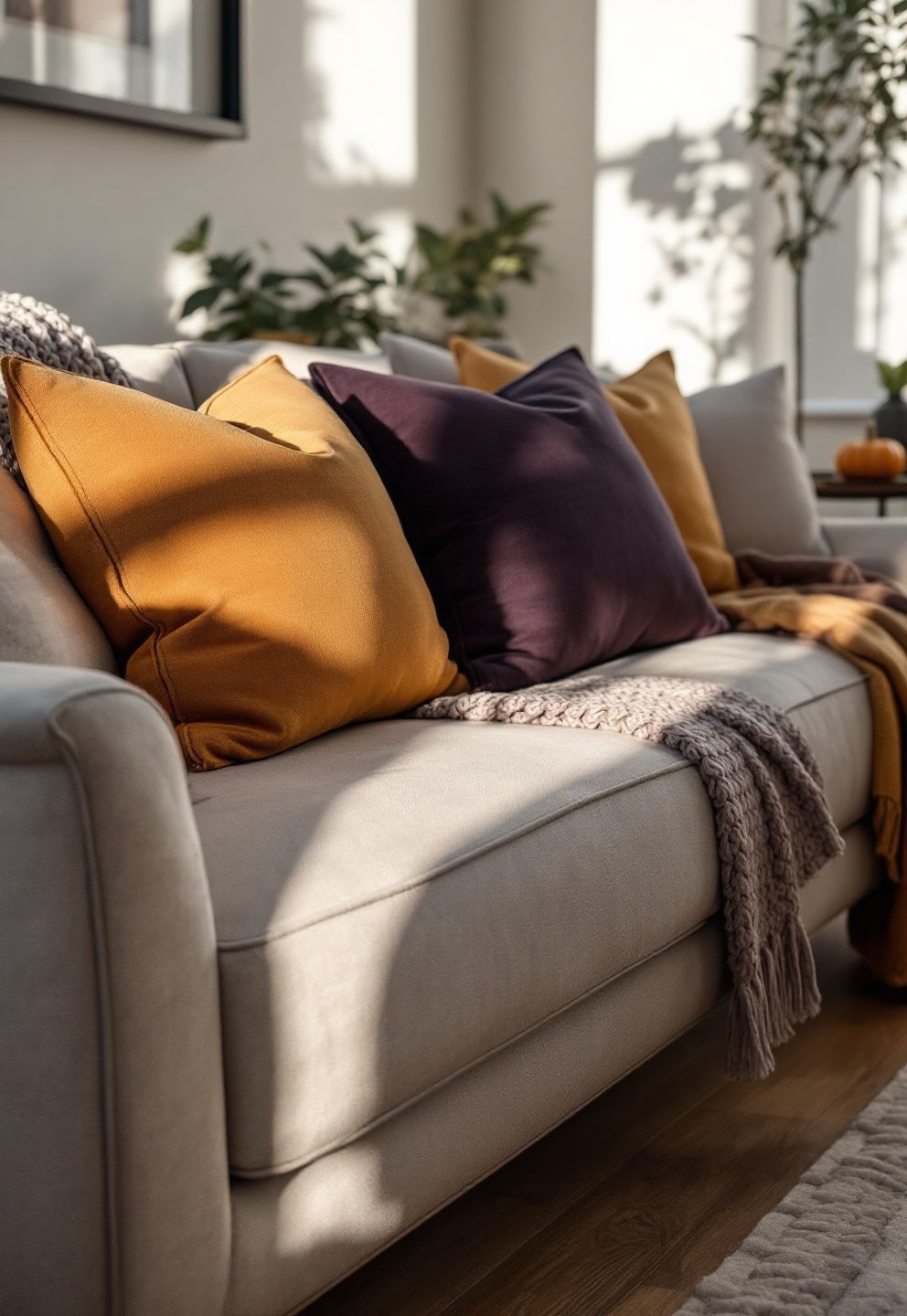 Layered Throw Pillows – seasonal — spring + other seasonal — spring + other decor · Halloween Decor Ideas: 20 Spooky Stylish Designs That Elevate Every Room