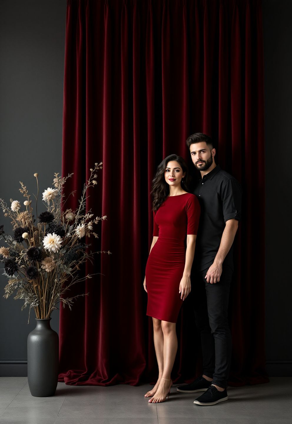The Moody Backdrop That Makes Two People Look Like a Portrait, Not a Snapshot – seasonal — spring + other seasonal — spring + other decor · Halloween Indoor Photo Booth Ideas - 8 Stunning Instagram Worthy Indoor Halloween Photo Booths For Everyone