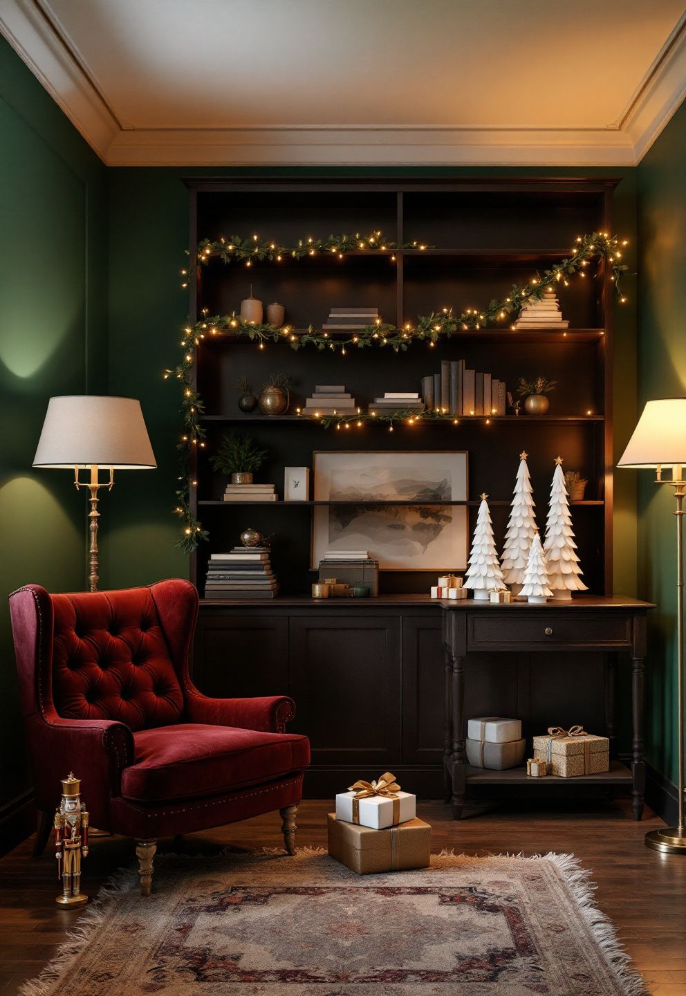Setting a Christmas Table for Two or Four With Individual Mini Trees as Place Settings – seasonal — christmas + winter seasonal — christmas + winter decor · Christmas Home Decor Ideas: 20 Beautiful Festive Transformations for Every Room