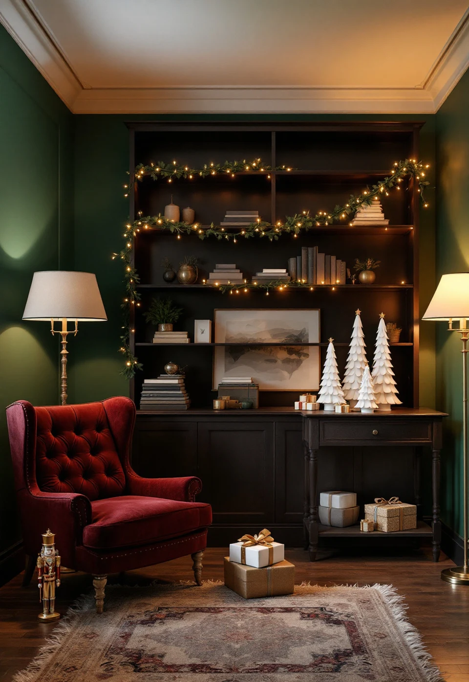 Setting a Christmas Table for Two or Four With Individual Mini Trees as Place Settings – seasonal — christmas + winter seasonal — christmas + winter decor · Christmas Home Decor Ideas: 20 Beautiful Festive Transformations for Every Room