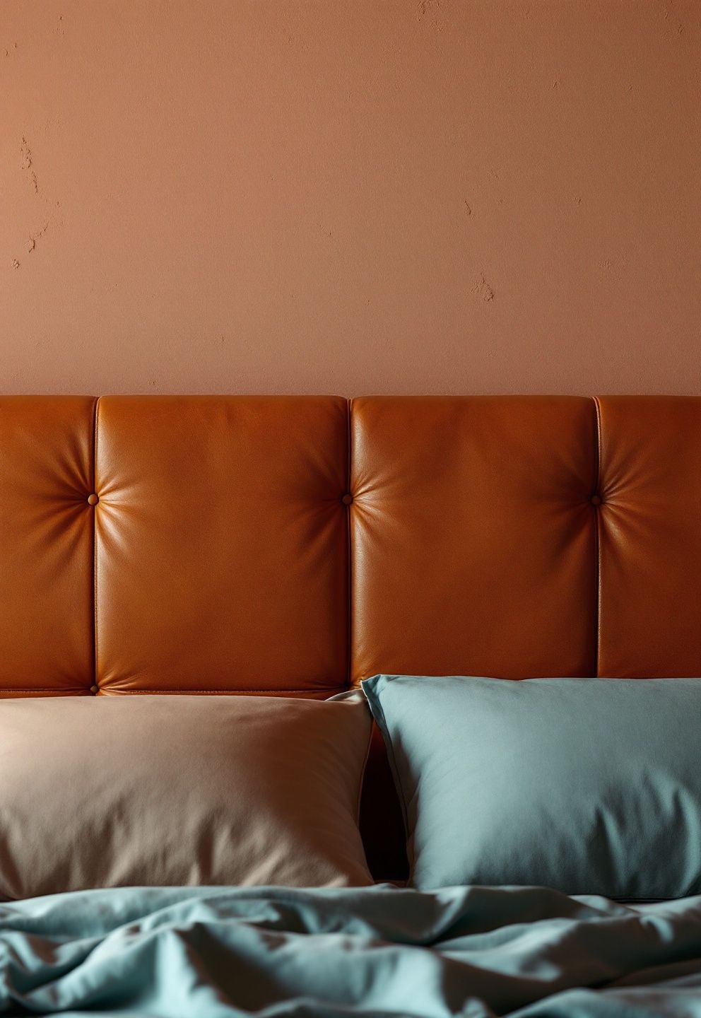 Saddle-Tan Leather Headboard Against Adobe-Toned Plaster – coastal — bedroom coastal — bedroom decor · Coastal Cowgirl Bedroom: 14 Western-Meets-Beach Designs That Define the New Trend