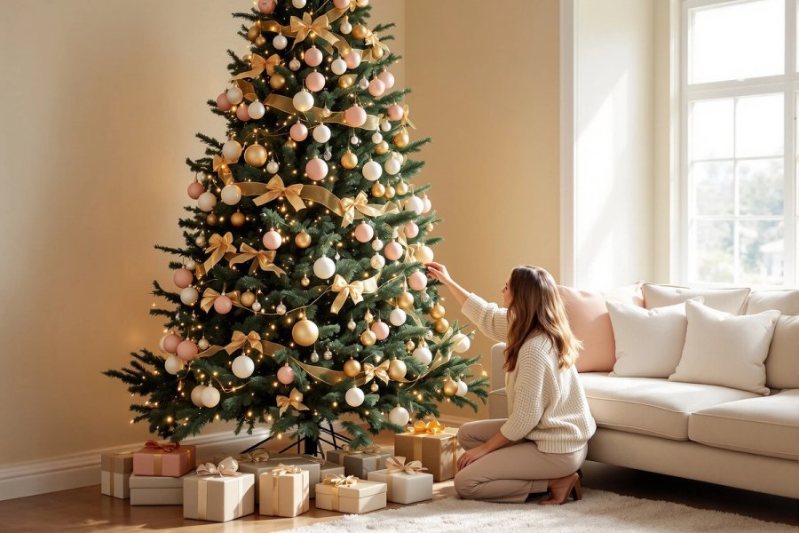 Pink Christmas Tree Decorations: 14 Soft Dreamy Designs for a Feminine Festive Season