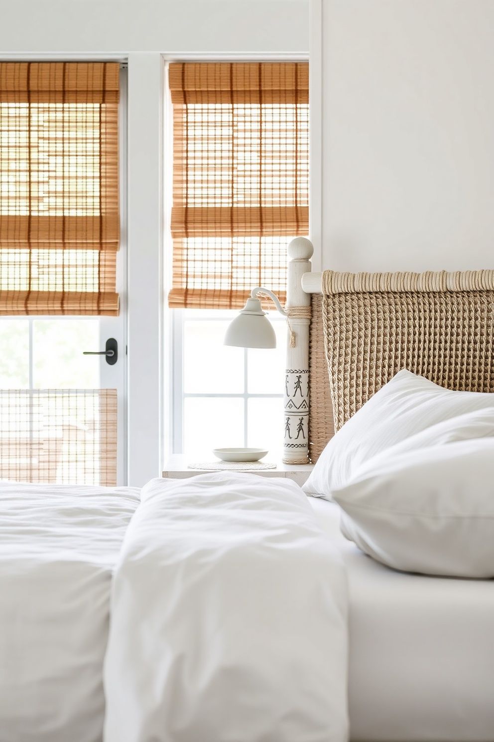 Rope-Lashed Solid Wood Bed Frame With Integrated Side Shelves – coastal — bedroom coastal — bedroom decor · Small Coastal Bedroom: 14 Space-Smart Designs That Feel Like a Beach Retreat