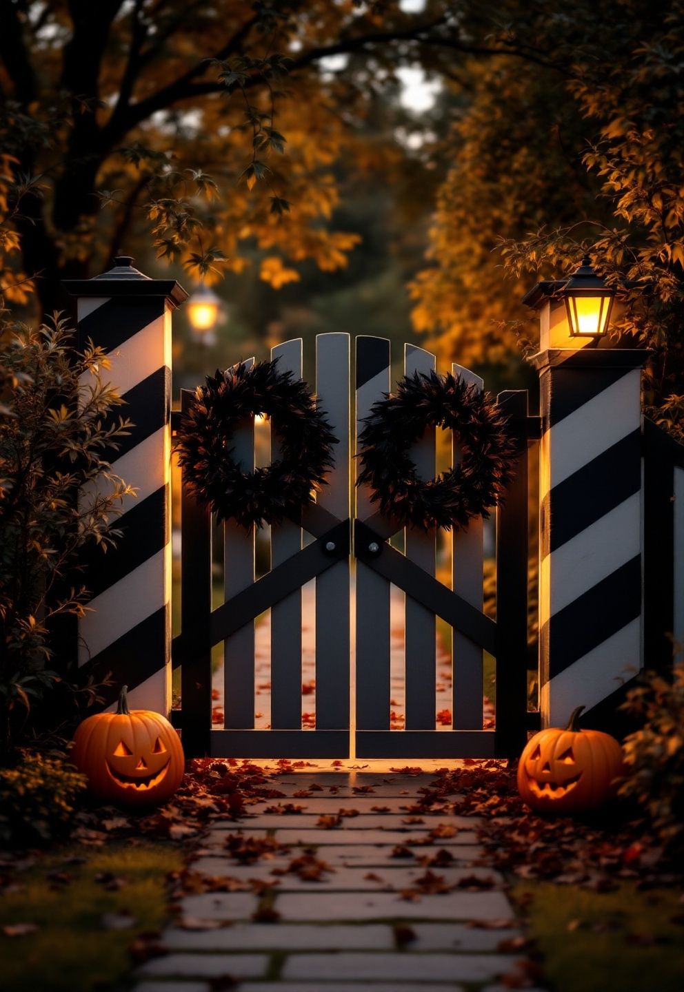 Wrapping the Threshold Itself – seasonal — spring + other seasonal — spring + other decor · Outdoor Halloween Decorations: 16 Front Yard and Garden Designs That Transform Your Whole Property