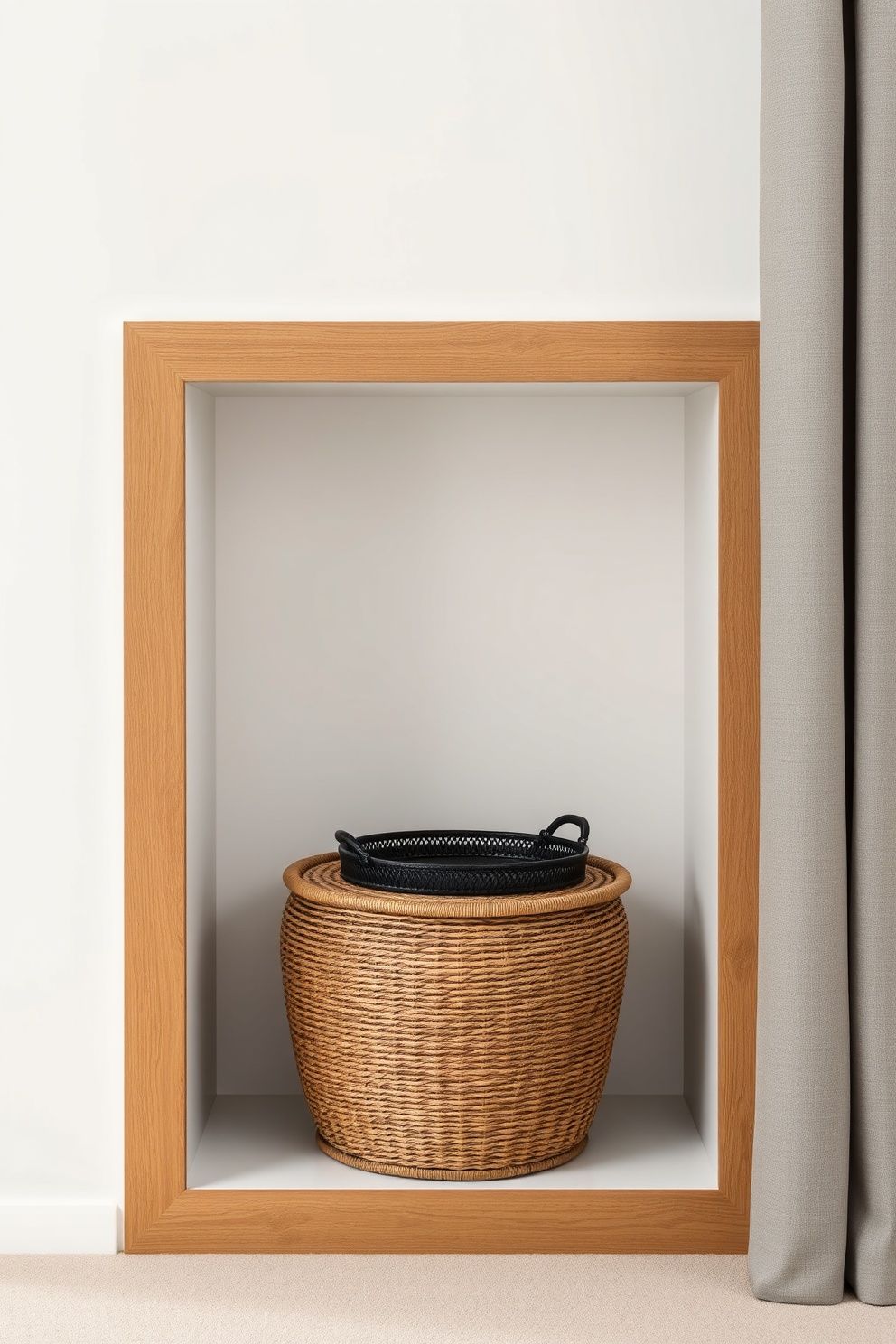 Size the Basket to Fill the Bay Exactly — No Gap Around the Sides – japandi — living room japandi — living room decor · 12 Clever Japandi Storage Solutions Hiding in Plain Sight
