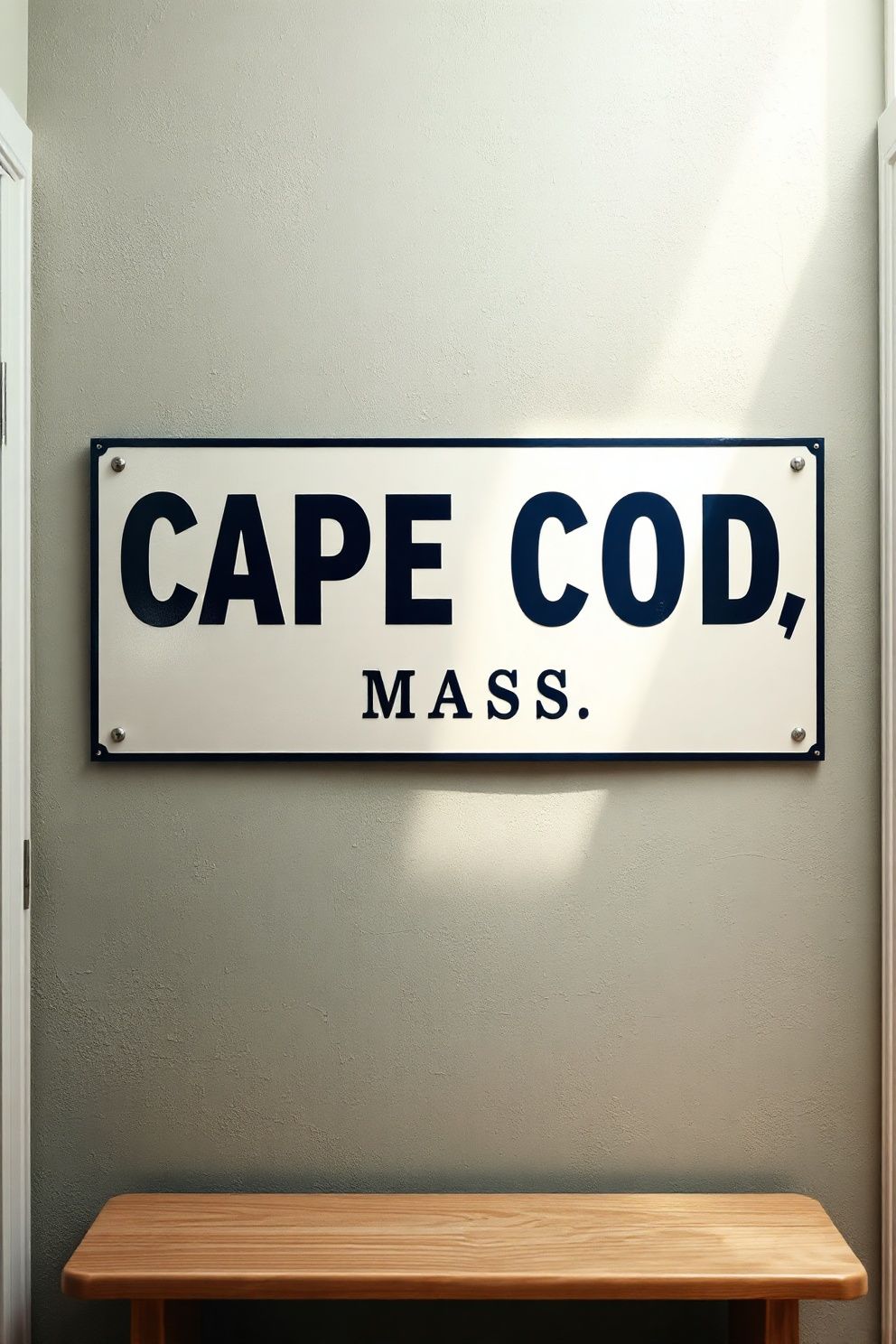 A Vintage-Look Enamel Sign in Navy and Cream for an Americana Wall Moment – seasonal — spring + other seasonal — spring + other decor · 4th of July Home Decor: 16 Patriotic Designs That Celebrate America in Style