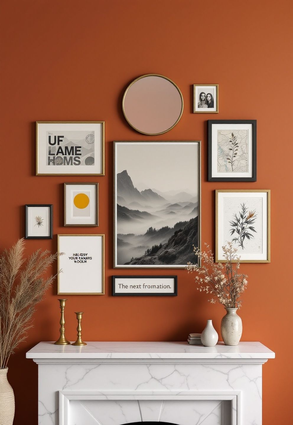 The Asymmetrical Eclectic Gallery Wall Around a Mantel or TV – style guides style guides decor · Gallery Wall Ideas: 10 Picture Wall Designs for Every Room in Your Home