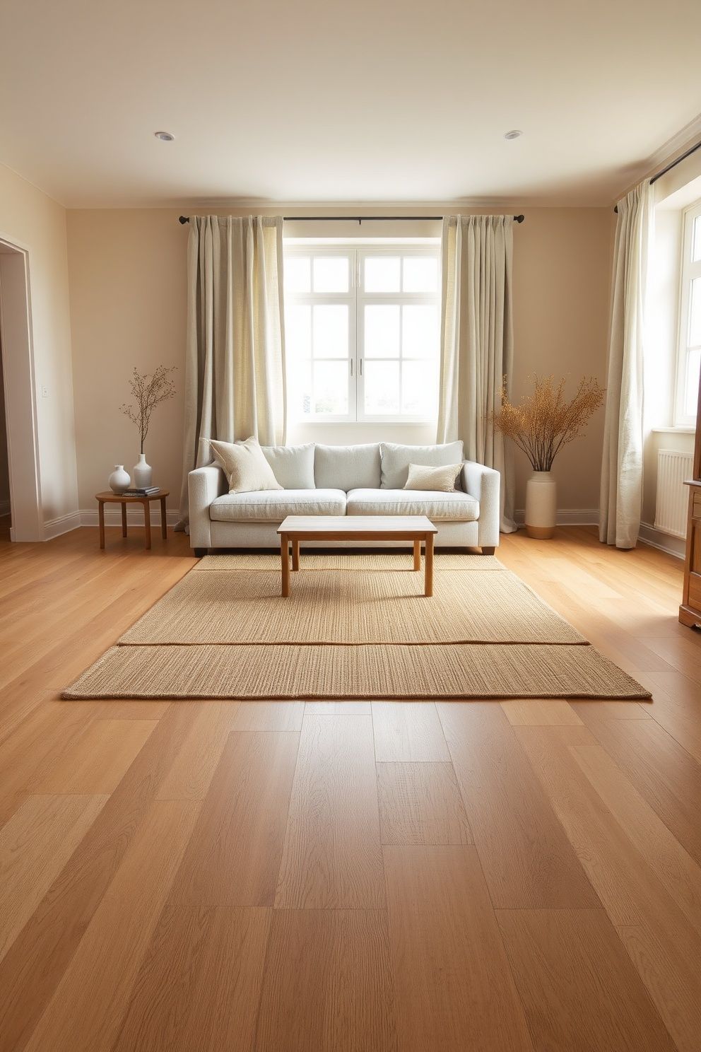The Bare-Floor Band: Leave at Least 18 Inches of Exposed Floor at the Room's Centre – japandi — living room japandi — living room decor · 12 Small Japandi Living Room Ideas That Make Any Space Feel Bigger