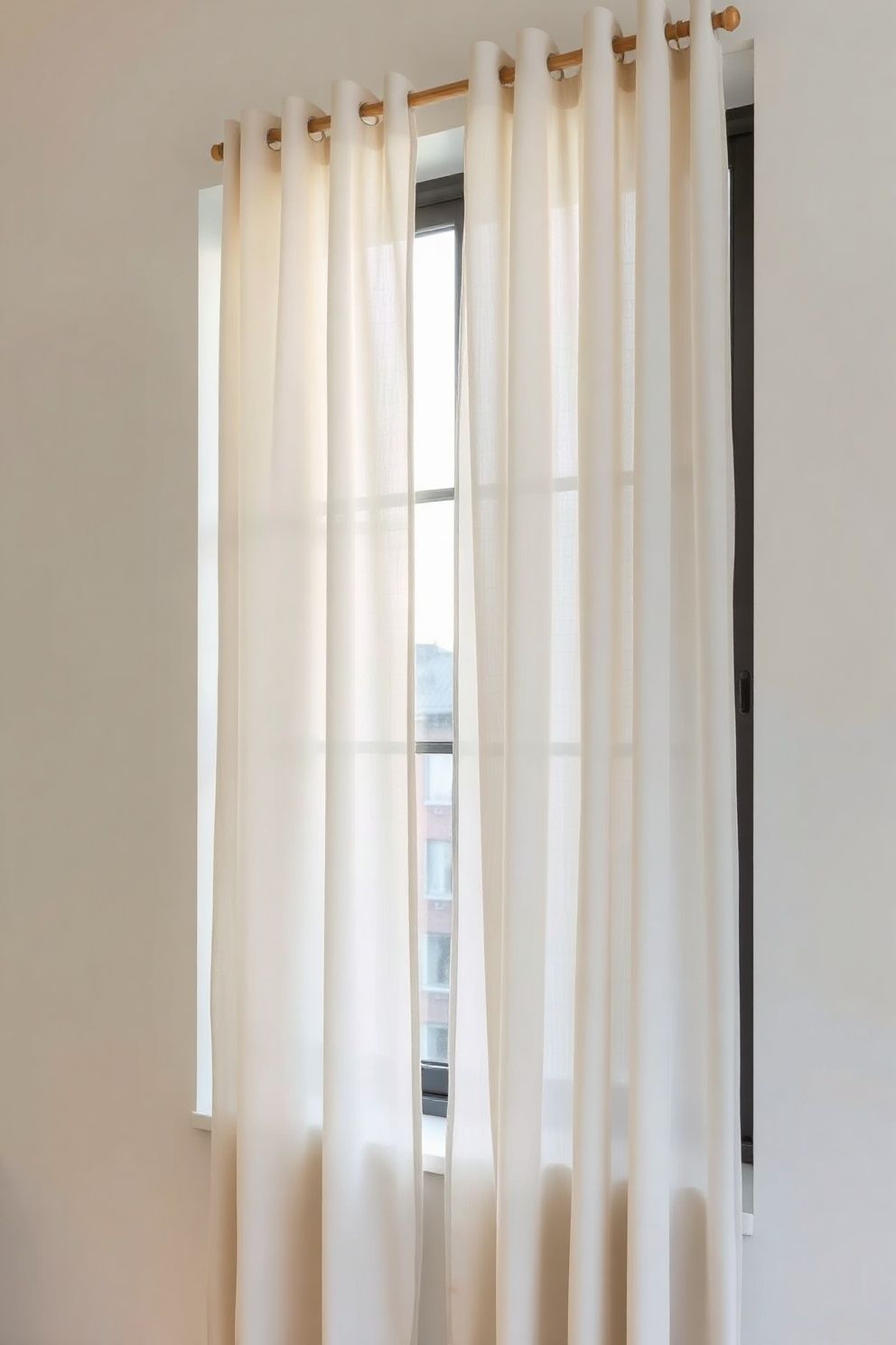 Sheer Linen Curtains That Filter Light Like a Canopy – Japandi coastal —-bedroom decor · Coastal Bedroom Ideas: 20 Stunning Designs for a Beautiful Beach-Inspired Space