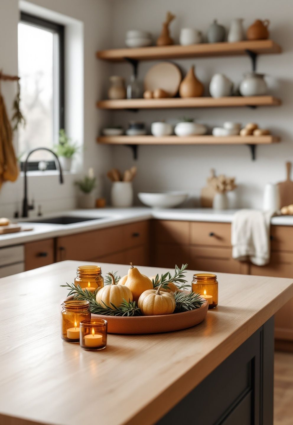 The Kitchen: Thanksgiving Decor for the Room Guests Actually Spend Time In – seasonal — fall seasonal — fall decor · Thanksgiving Home Decor: 18 Warm Beautiful Designs to Celebrate the Season