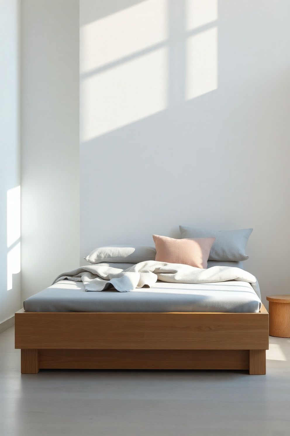 Idea 20: Choose a Bed with No Headboard for an Ultra-Minimal Feel – Japandi bedroom · 21 Japandi Bedroom Ideas That Will Make You Never Want to Leave
