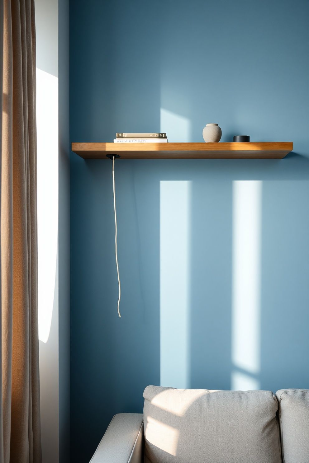 Mount One Shelf Only — Width Wider Than the Sofa Arm – japandi — living room japandi — living room decor · 12 Clever Japandi Storage Solutions Hiding in Plain Sight