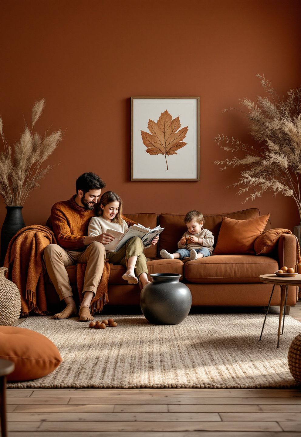 Fall Living Room Color Scheme: A Three-Tone Formula You Can Apply to Any Room – seasonal — fall seasonal — fall decor · Fall Living Room Decor: 16 Cozy Warm Designs That Embrace the Season Beautifully