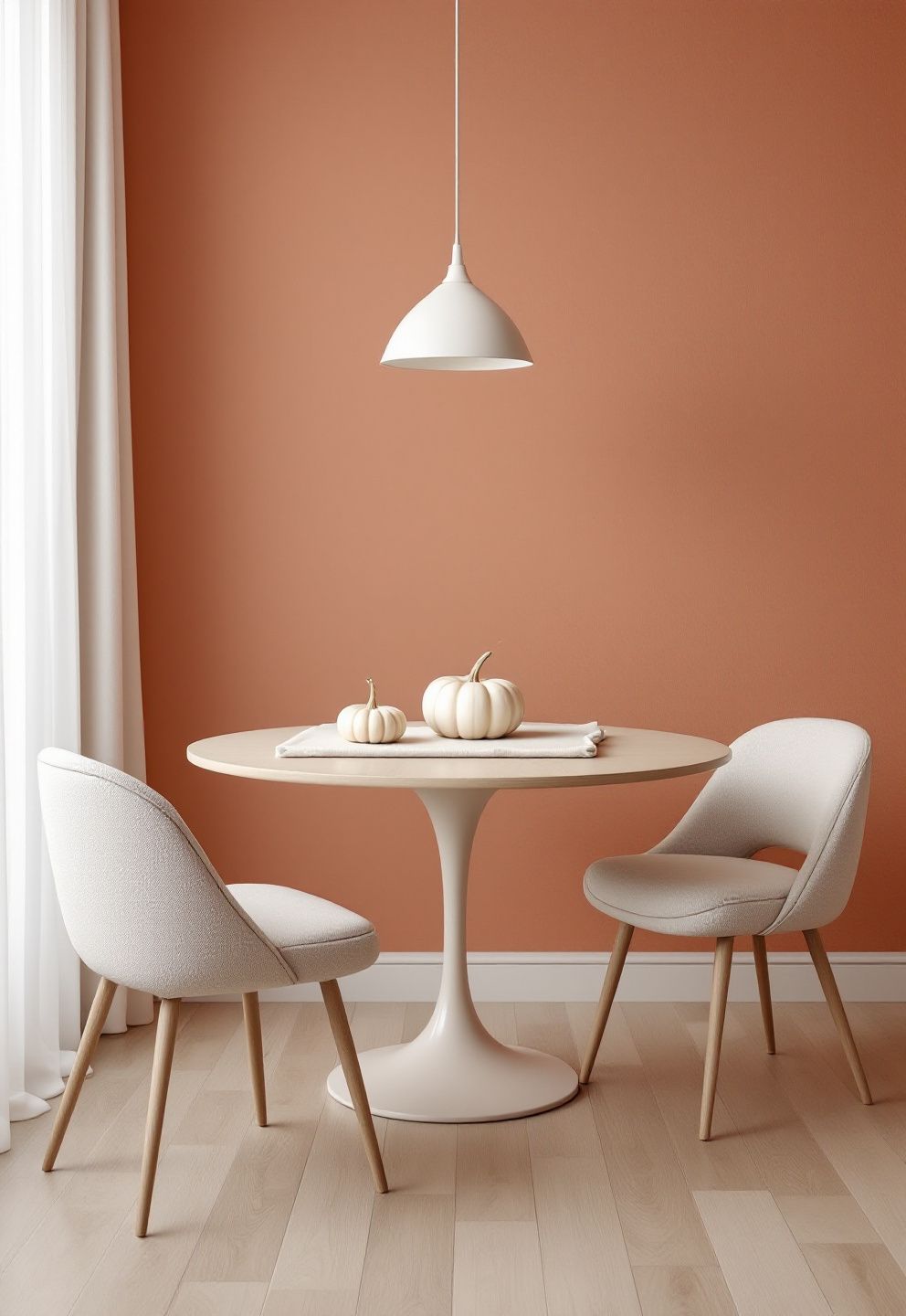 Neutral Pumpkin Trio: Bleached, White, and Tan — No Extra Clutter – seasonal — fall seasonal — fall decor · Fall Table Centerpiece Ideas: 16 Stunning Autumnal Arrangements for Every Table