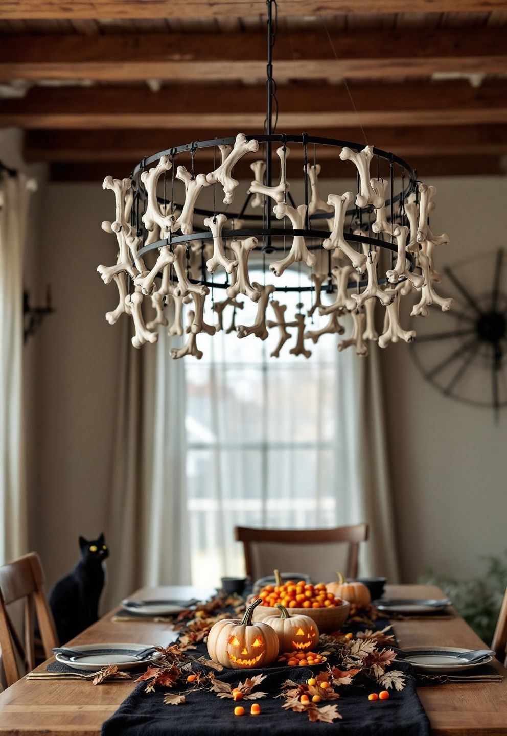 DIY Halloween Chandelier Made From Faux Bones – seasonal — spring + other seasonal — spring + other decor · DIY Halloween Decor: 13 Handmade Styling Ideas That Look Surprisingly Elevated