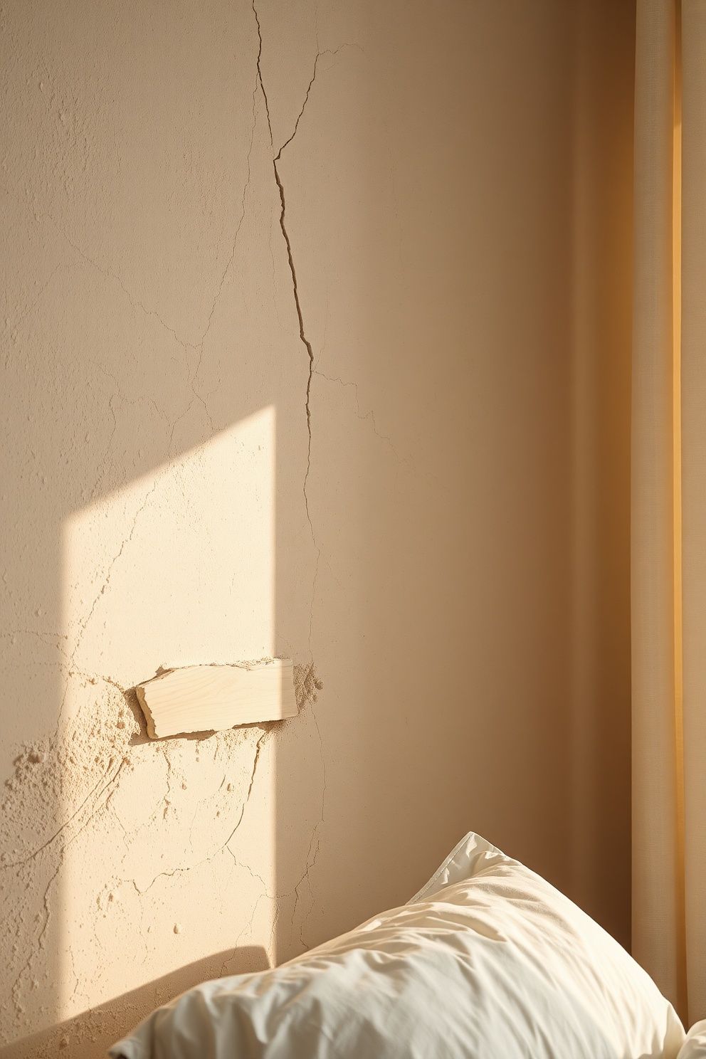 Bare Plaster Walls Left Unfinished With Exposed Lath Strips – coastal — bedroom coastal — bedroom decor · Coastal Vintage Bedroom: 14 Timeworn Designs Full of Faded Beauty and Soul