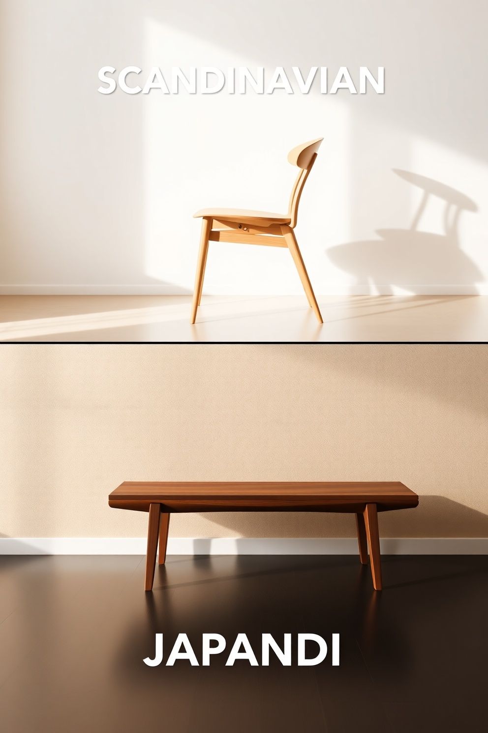 Furniture Shape and Scale: Lifted and Light vs Low and Straight – japandi — living room japandi — living room decor · Japandi vs Scandinavian Design: What Is the Actual Difference?