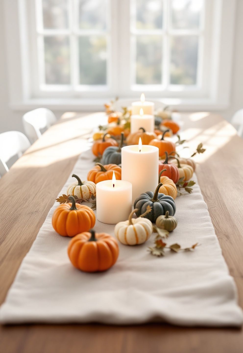 Pumpkin Centerpiece Runner – seasonal — spring + other seasonal — spring + other decor · Halloween Decor Ideas: 20 Spooky Stylish Designs That Elevate Every Room