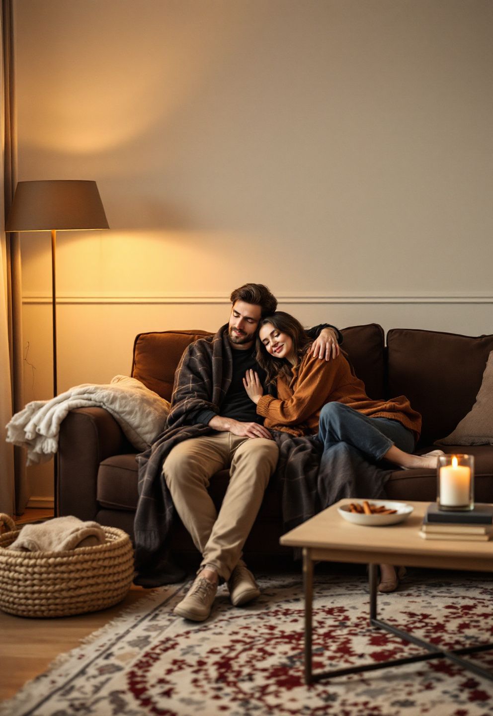 Fall Living Room Brown, Black, or Beige Couch: Tonal Layering So Warm-on-Warm Doesn't Go Flat – seasonal — fall seasonal — fall decor · Fall Living Room Decor: 16 Cozy Warm Designs That Embrace the Season Beautifully