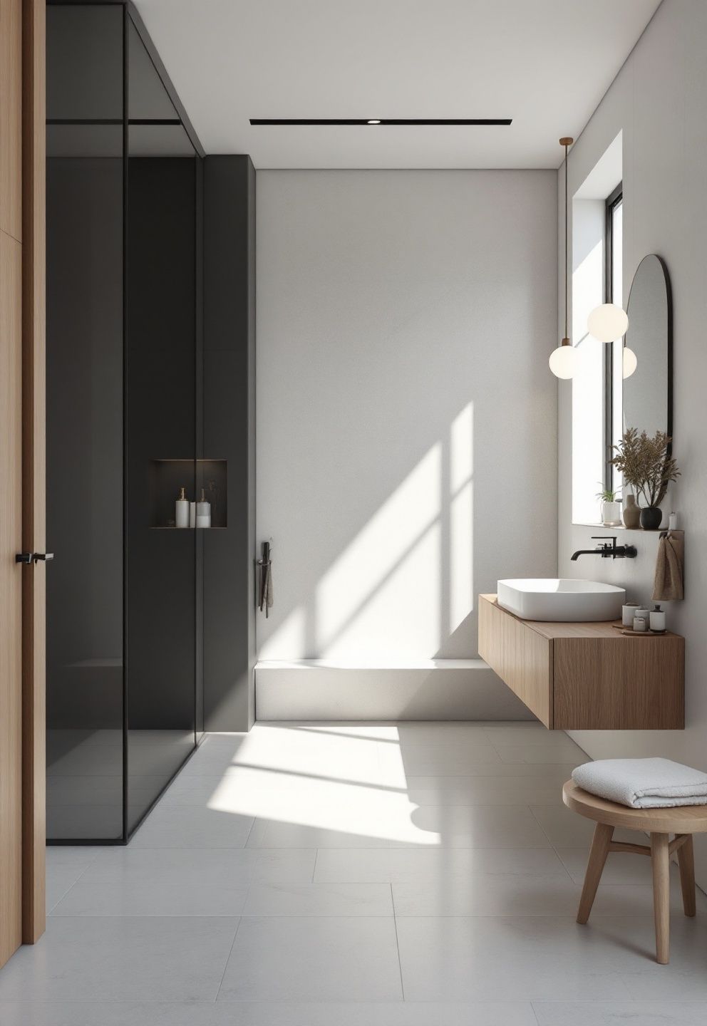 The One-Dark-Wall Rule for Small Spaces – japandi — bathroom japandi — bathroom decor · 11 Dark Japandi Bathroom Ideas With a Rich and Moody Atmosphere