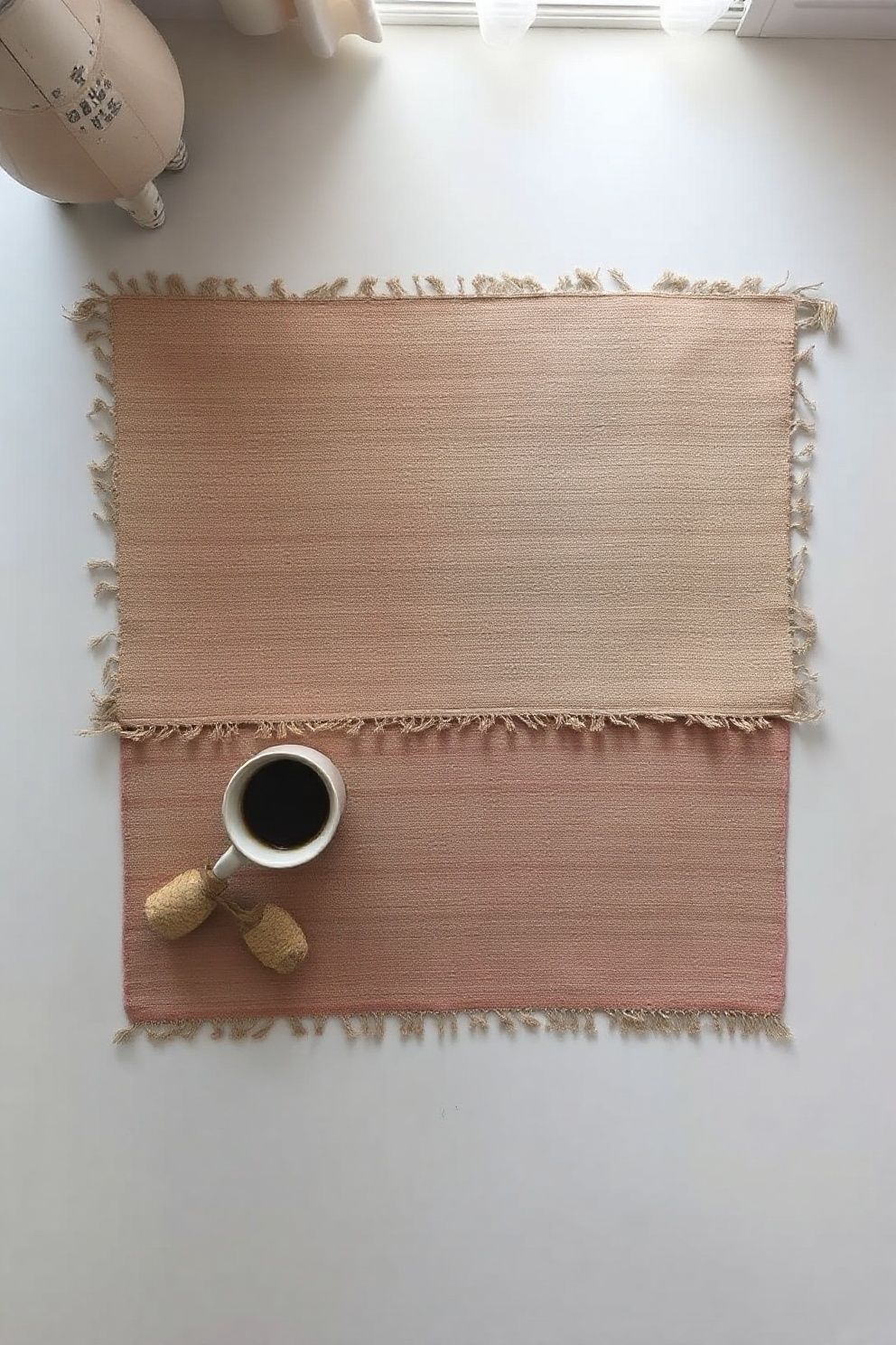 Threadbare Woven Cotton Rug in Faded Sea Tones Over Bare Aged Planks – coastal — bedroom coastal — bedroom decor · Coastal Vintage Bedroom: 14 Timeworn Designs Full of Faded Beauty and Soul