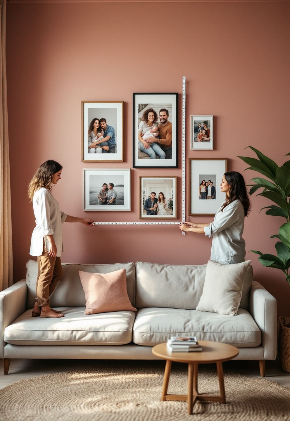 Building the Gallery's Center Point From the Sofa's Midpoint — and What to Do With the Longer Blank Side – style guides style guides decor · Living Room Gallery Wall Ideas: 13 Sofa-Ready Layouts That Never Look Empty