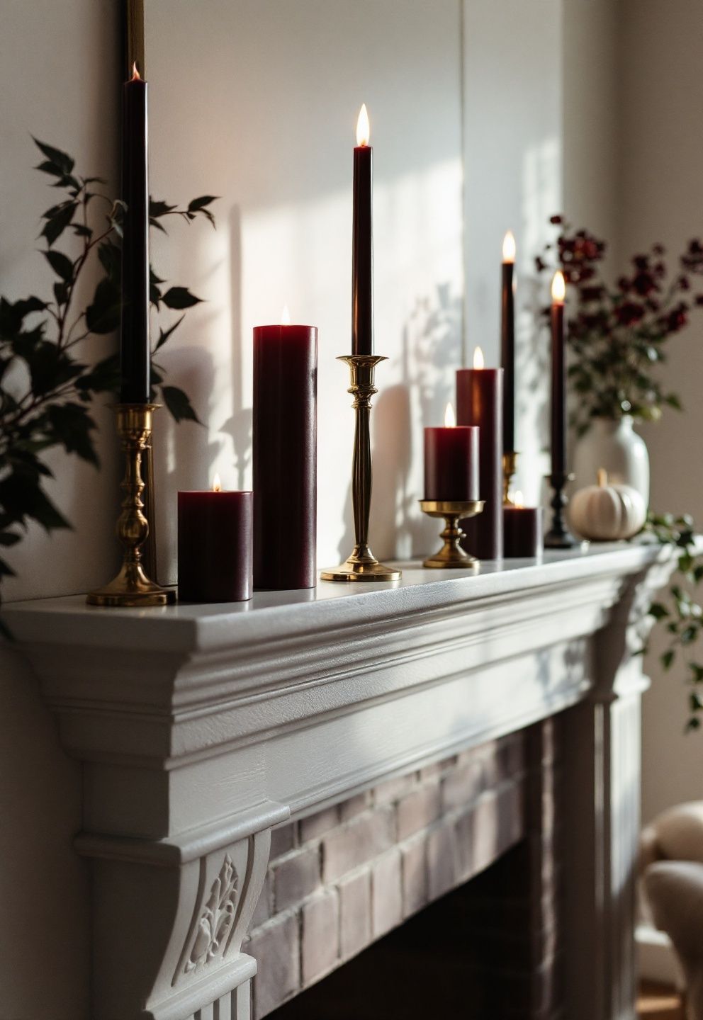 Swap Your Candle Colors for an Instant Mood Shift – seasonal — spring + other seasonal — spring + other decor · Halloween Mantel Decor: 14 Spooky Fireplace Styling Ideas From Subtle to Scary