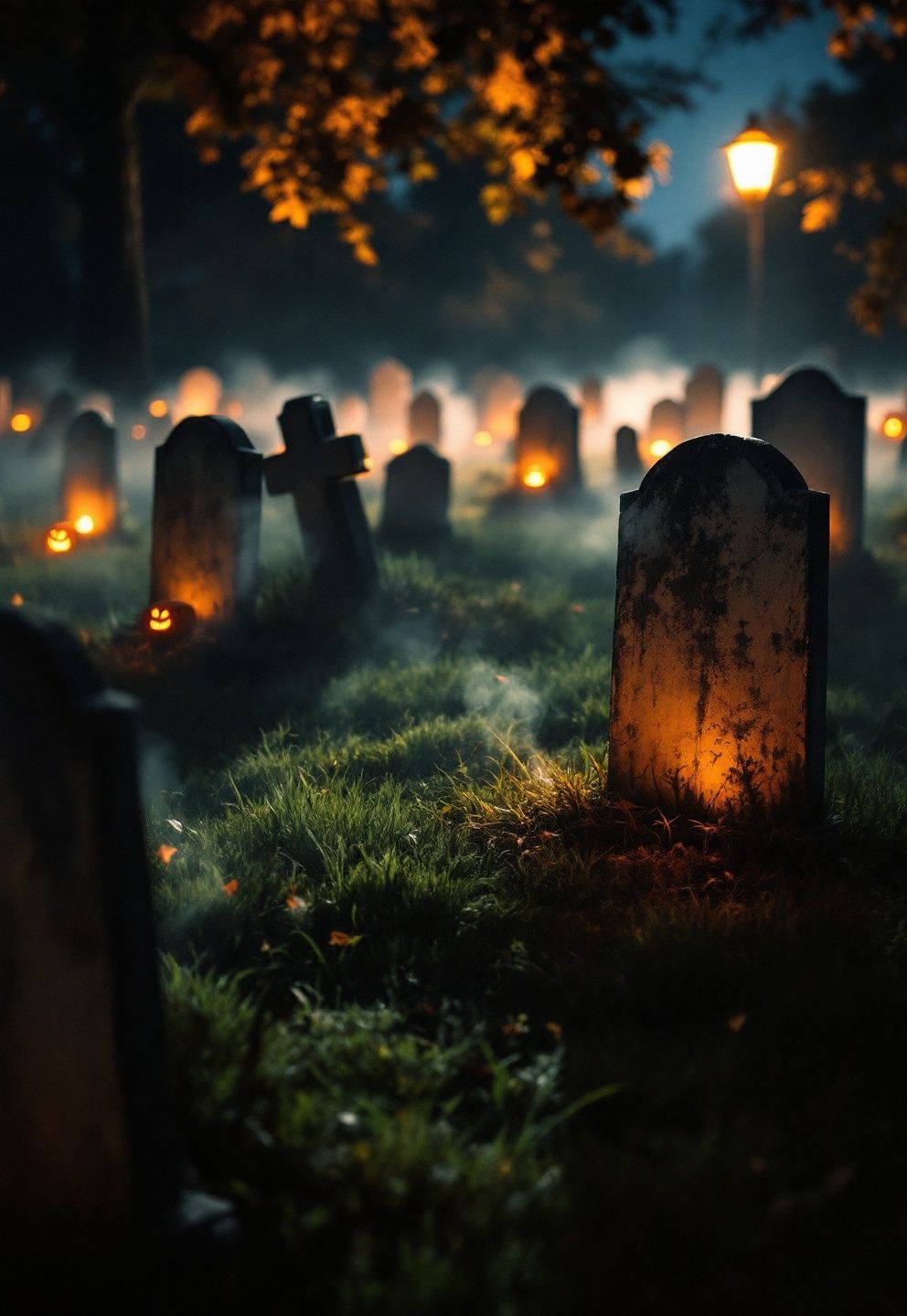 Why Three Tombstones Beat a Dozen – seasonal — spring + other seasonal — spring + other decor · Outdoor Halloween Decorations: 16 Front Yard and Garden Designs That Transform Your Whole Property