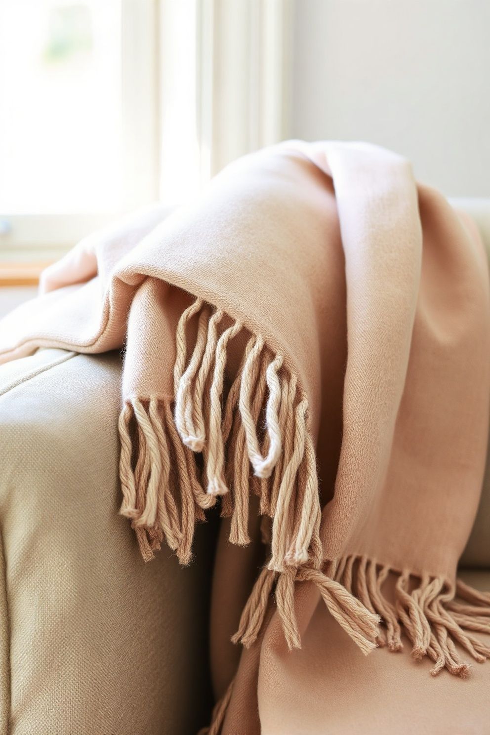 Choose Handcrafted Throws Over Patterned Blankets – Japandi living room · 23 Japandi Living Room Ideas That Feel Calm and Effortlessly Beautiful