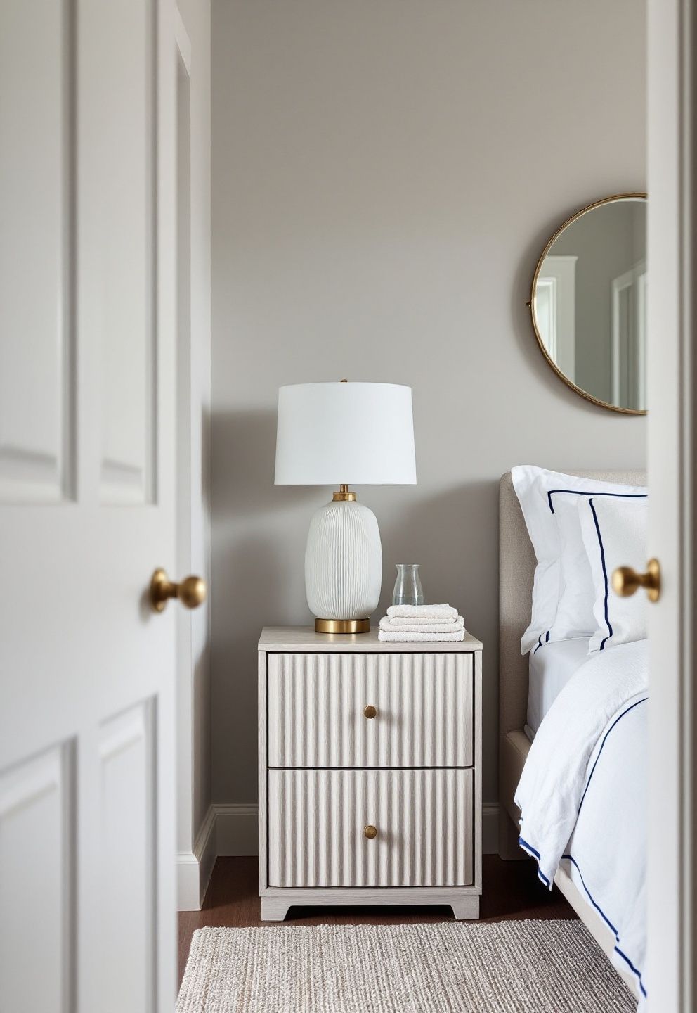 Fluted White Oak Nightstands, Pressed Linen Bedding, and Polished Brass Hardware Throughout – coastal — bedroom coastal — bedroom decor · California Coastal Bedroom: 14 Laid-Back Golden State Designs That Feel Like Permanent Summer