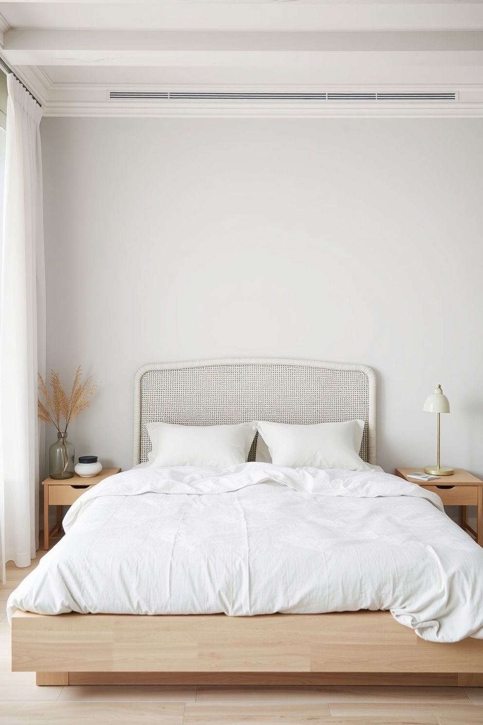 Low Platform Bed in Pale Ash With a Thin Upholstered Headboard – coastal — bedroom coastal — bedroom decor · Small Coastal Bedroom: 14 Space-Smart Designs That Feel Like a Beach Retreat
